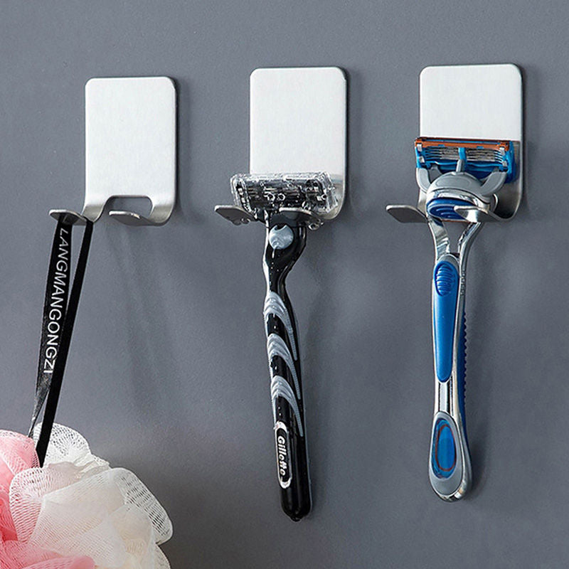 1PC 304 stainless steel Razor Holder Men Shaving Shaver Razor Stand Shelf Shaving Razor Storage Rack Bathroom Hook Organizer