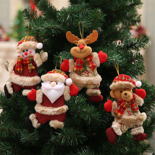 Merry Christmas Ornaments Christmas Gift Santa Claus Snowman Tree Toy Doll Hang Decorations for home Enfeites De Natal