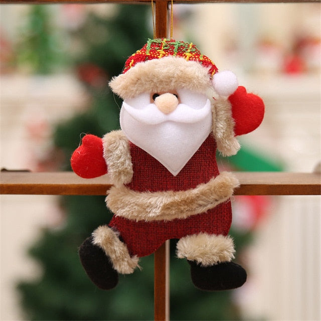 Merry Christmas Ornaments Christmas Gift Santa Claus Snowman Tree Toy Doll Hang Decorations for home Enfeites De Natal
