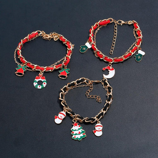Christmas Bracelet Merry Christmas Decorations for Home Christmas Decor Santa Claus Xmas Kids Gift New Year Cristmas Decor