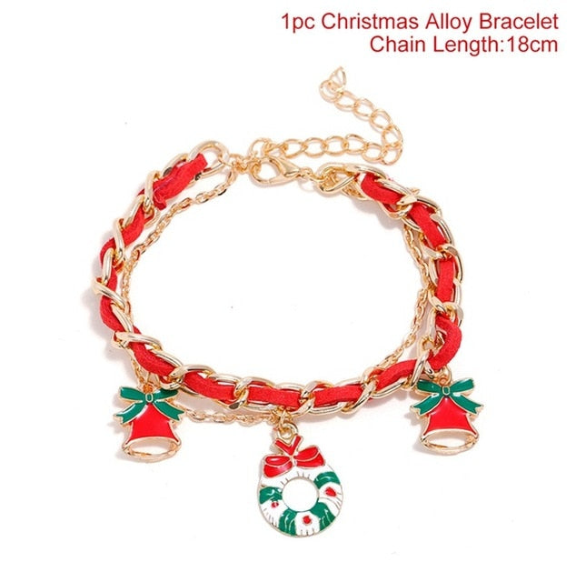Christmas Bracelet Merry Christmas Decorations for Home Christmas Decor Santa Claus Xmas Kids Gift New Year Cristmas Decor