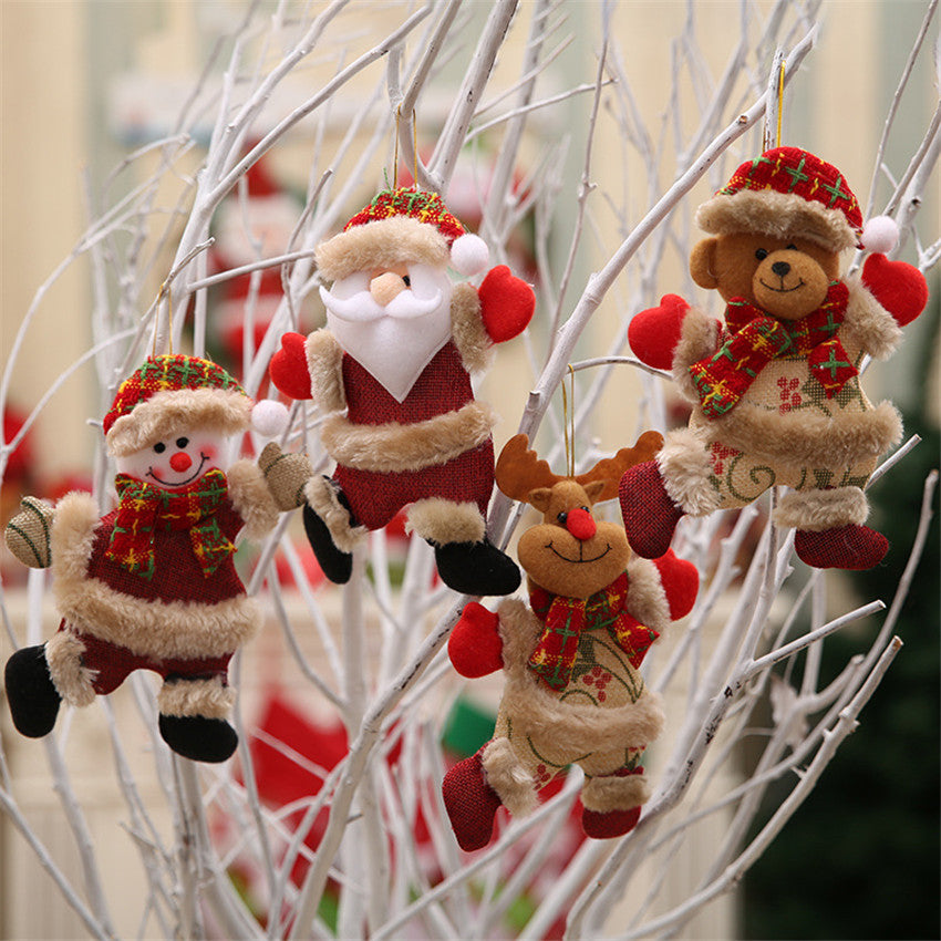 Merry Christmas Ornaments Christmas Gift Santa Claus Snowman Tree Toy Doll Hang Decorations for home Enfeites De Natal